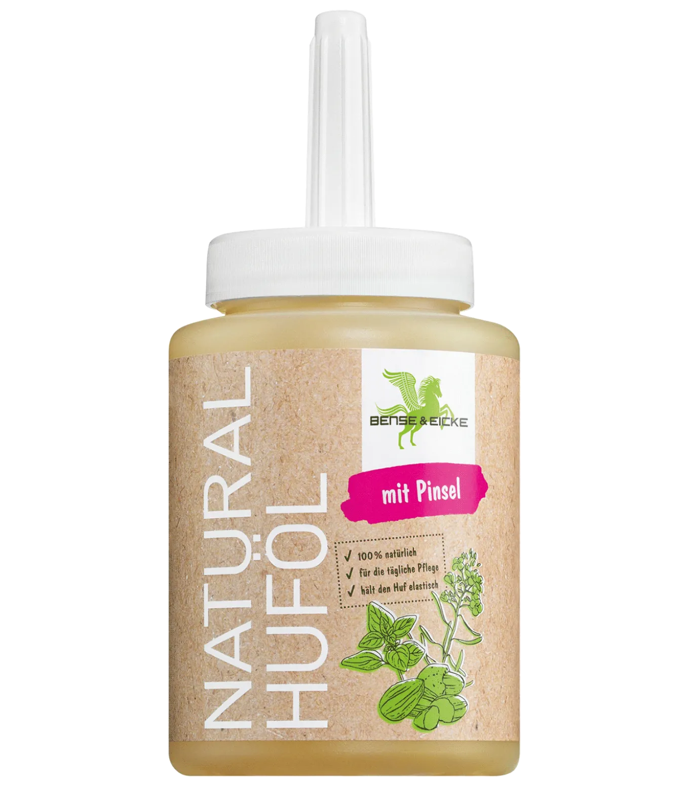 Bense & Eicke Natural Huföl mit Pinsel, 450 ml