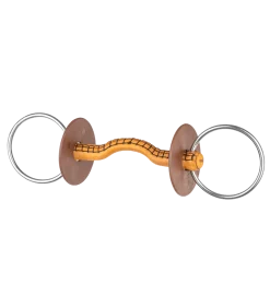 beris Wassertrense, Lederstange Konnex Zungenbogen dünn, Ring 7,5cm