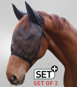 2er Set Fliegenmaske Basic, mit Ohrenschutz