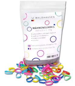 Mähnengummis extra breit, multicolor