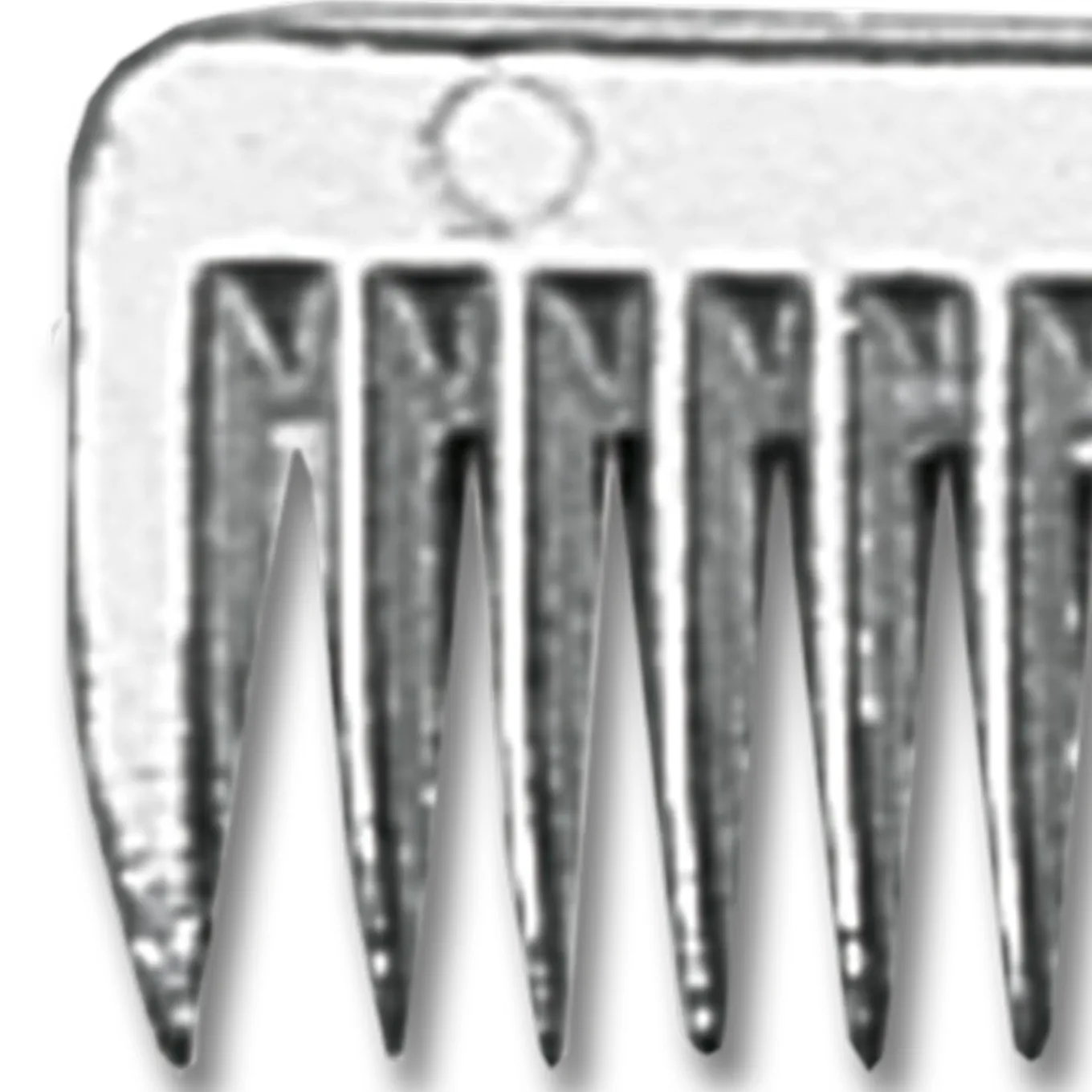 Mähnen-Reißkamm, Metall