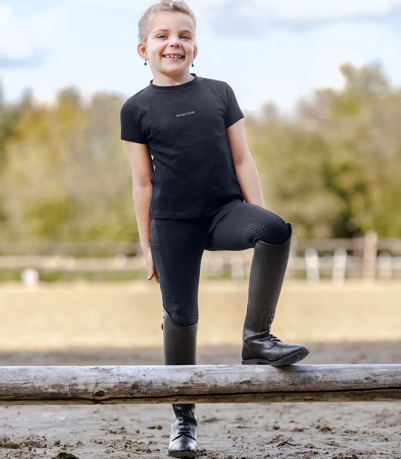 Reithose Essential Knie Silikon, Kids
