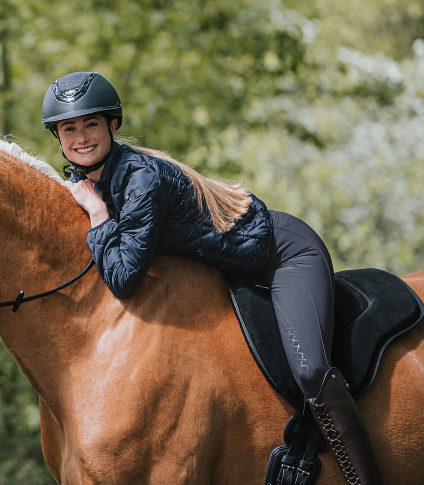 Reitpad Wildleder