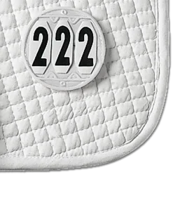 Startnummern für die Schabracke, rund
